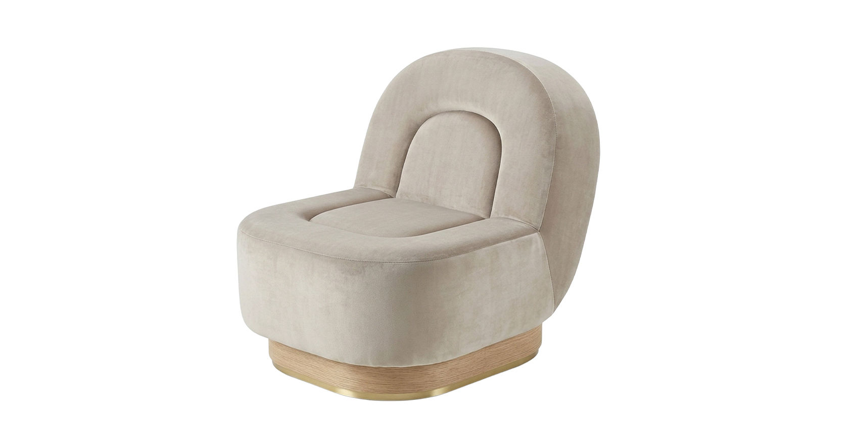 Occasional Chair- Front Angle View- Sand- Samuelson Hospitality Furniture