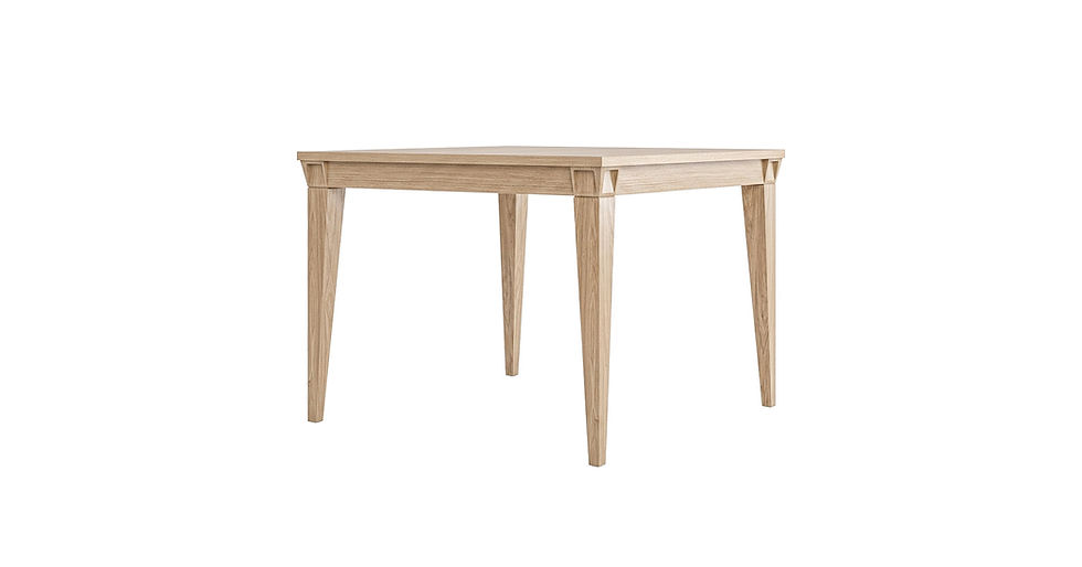 Dining Table- Front View- Sand- Samuelson Senior Living Furniture