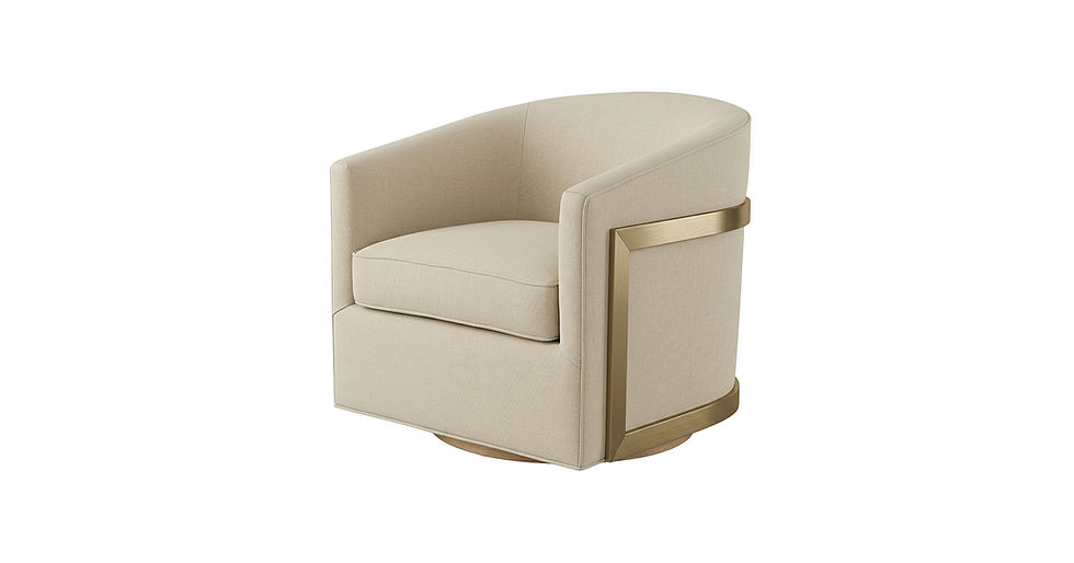 Occasional Chair- Front Angle View- Sand- Samuelson Hospitality Furniture