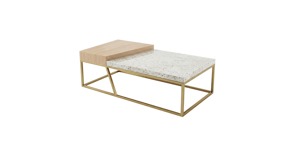 Cocktail Table- Front Angle View- Sand- Samuelson Hospitality Furniture