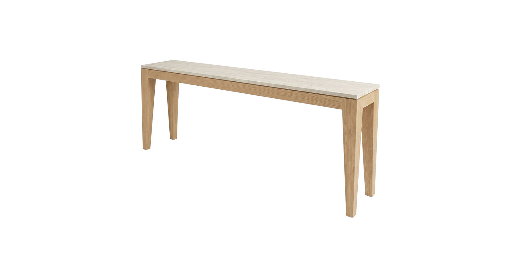 Console Table- Front Angle View- Sand- Samuelson Hospitality Furniture