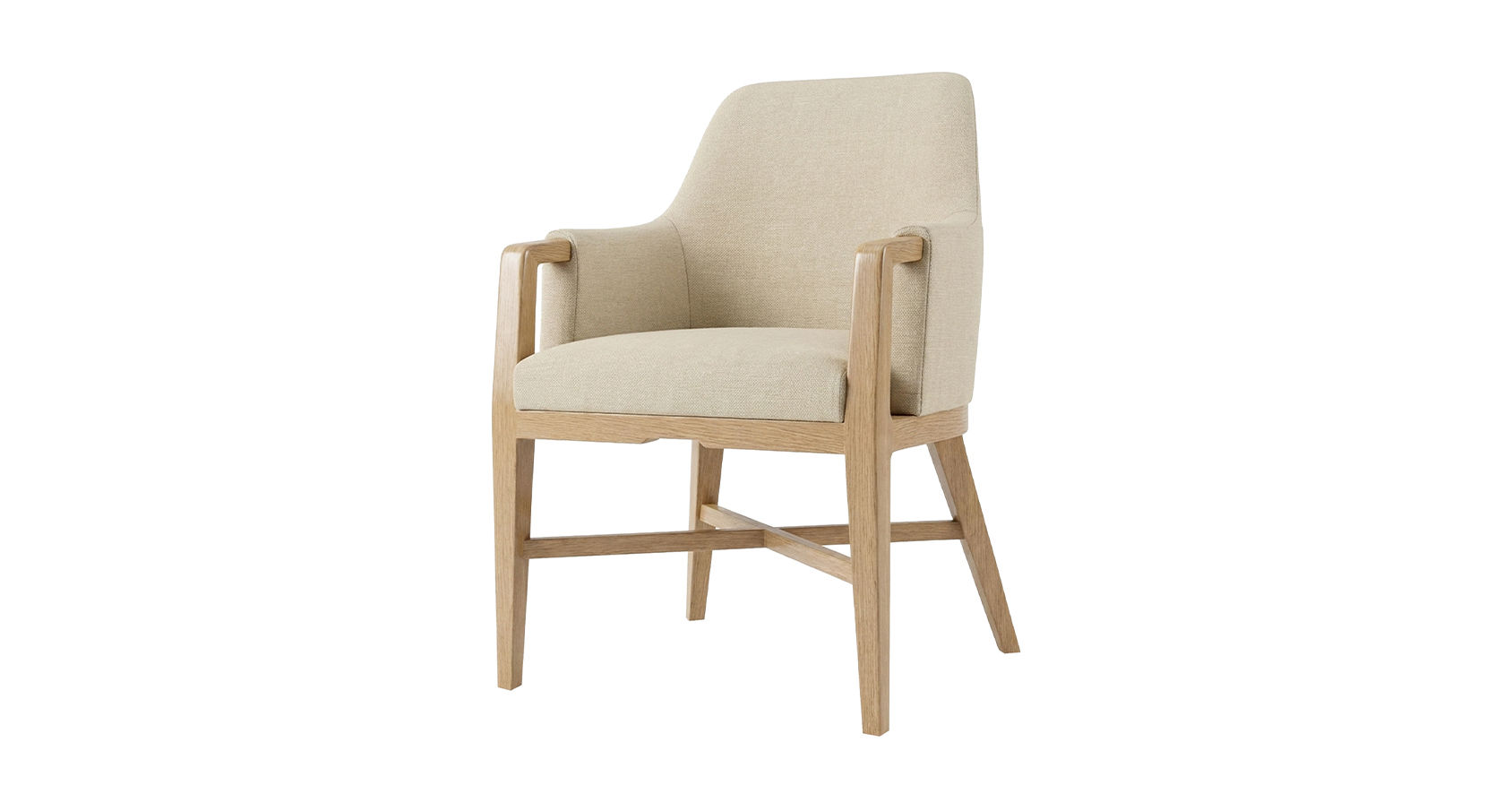 Dining Chair- Front Angle View- Sand- Samuelson Hospitality Furniture