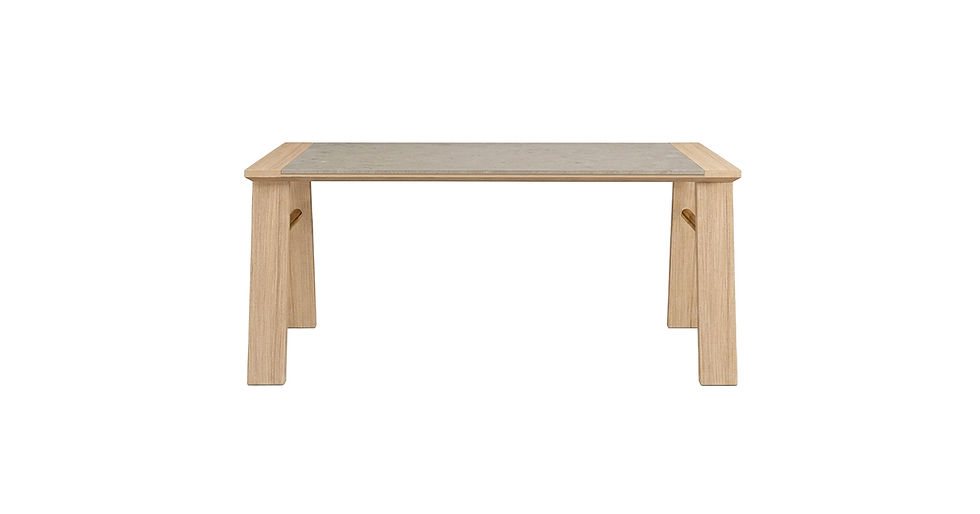 Thumbnail: Dining Table- Front View- Sand- Samuelson Hospitality Furniture