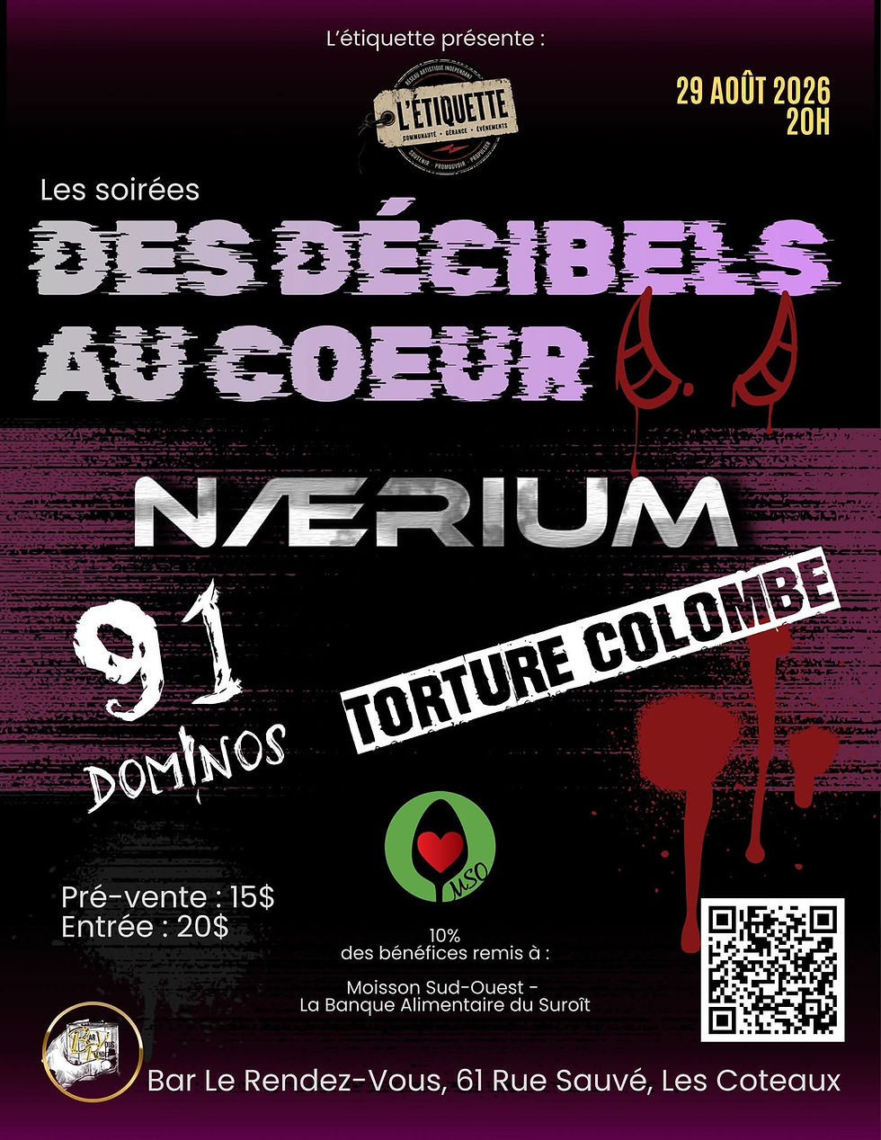 Torture Colombe au Bar le Rendez-Vous
