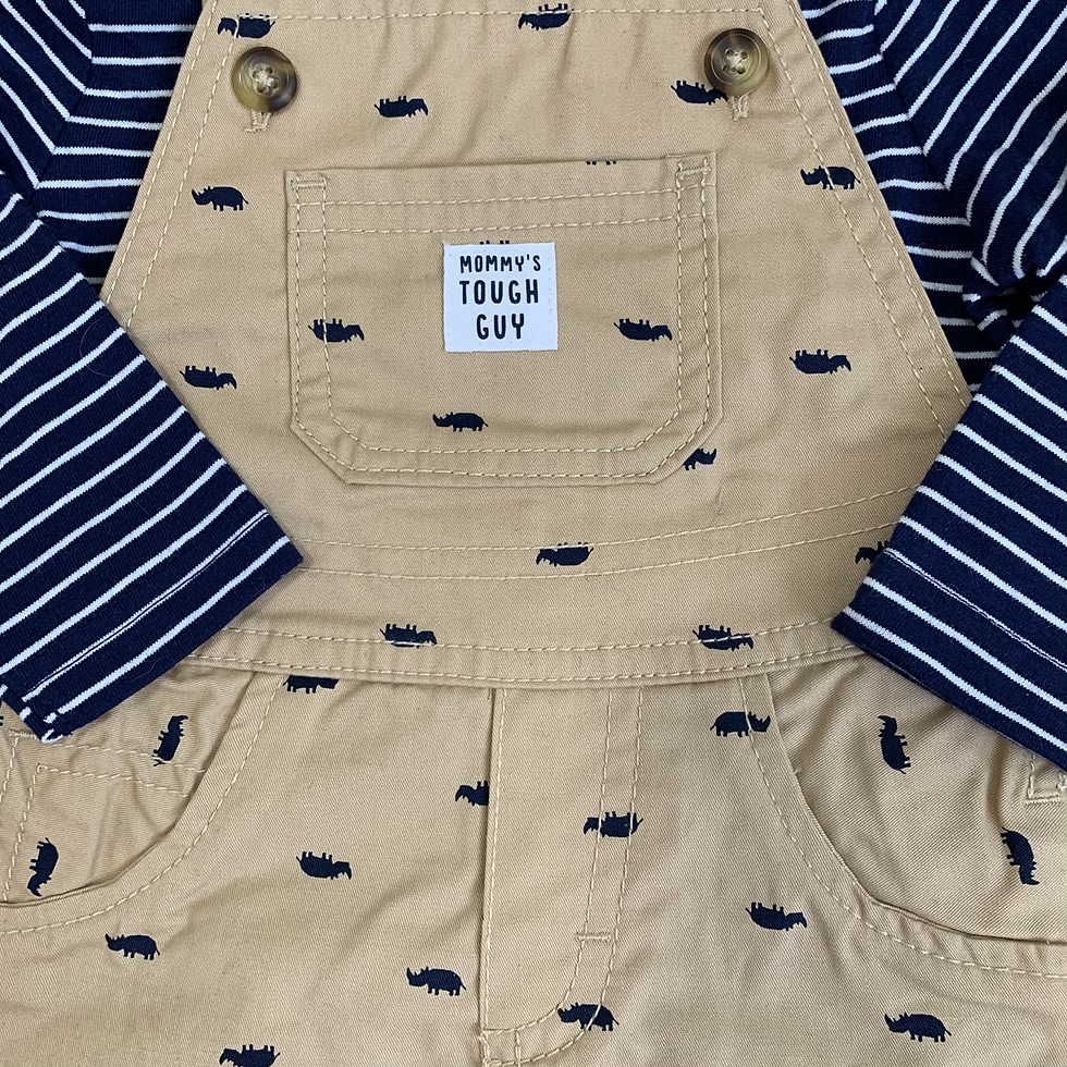 Miniatura: Jardineira + Blusa manga Longa Striped