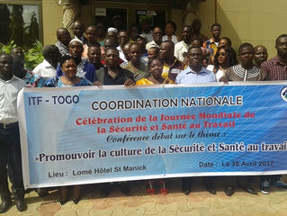 Sécurité et santé au Travail / les jeunes de la coordination ITF-Togo sensibilisées