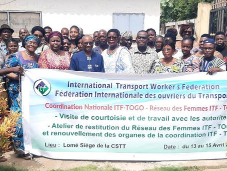 Plaidoyer pour la convention 190, ITF Togo reçoit le soutien du représentant ITF Afrique francophone