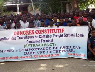Les Travailleurs du Container Freight Station de Lomé Container Terminal se mettent en syndicat