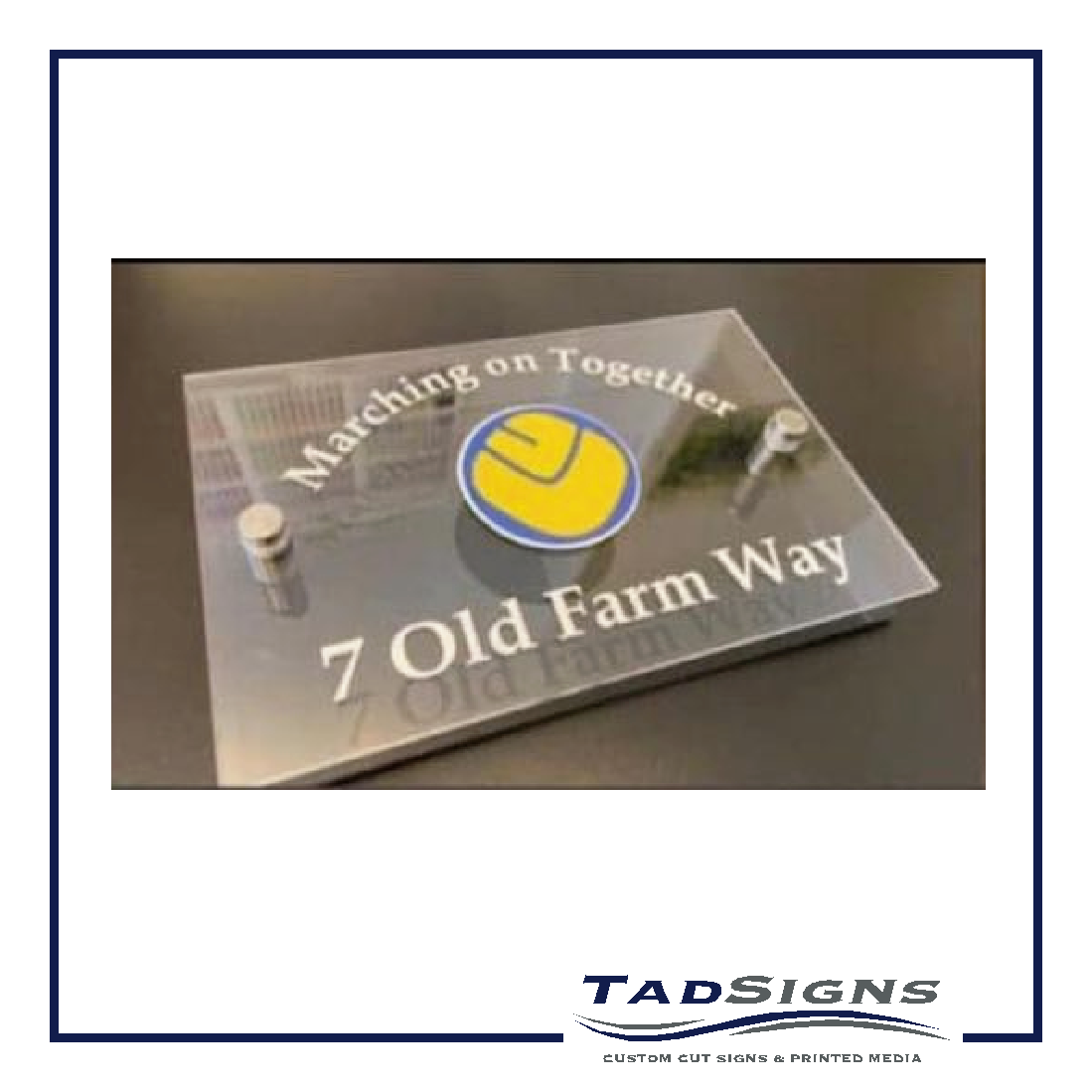 Leeds United House Sign - Smiley Badge