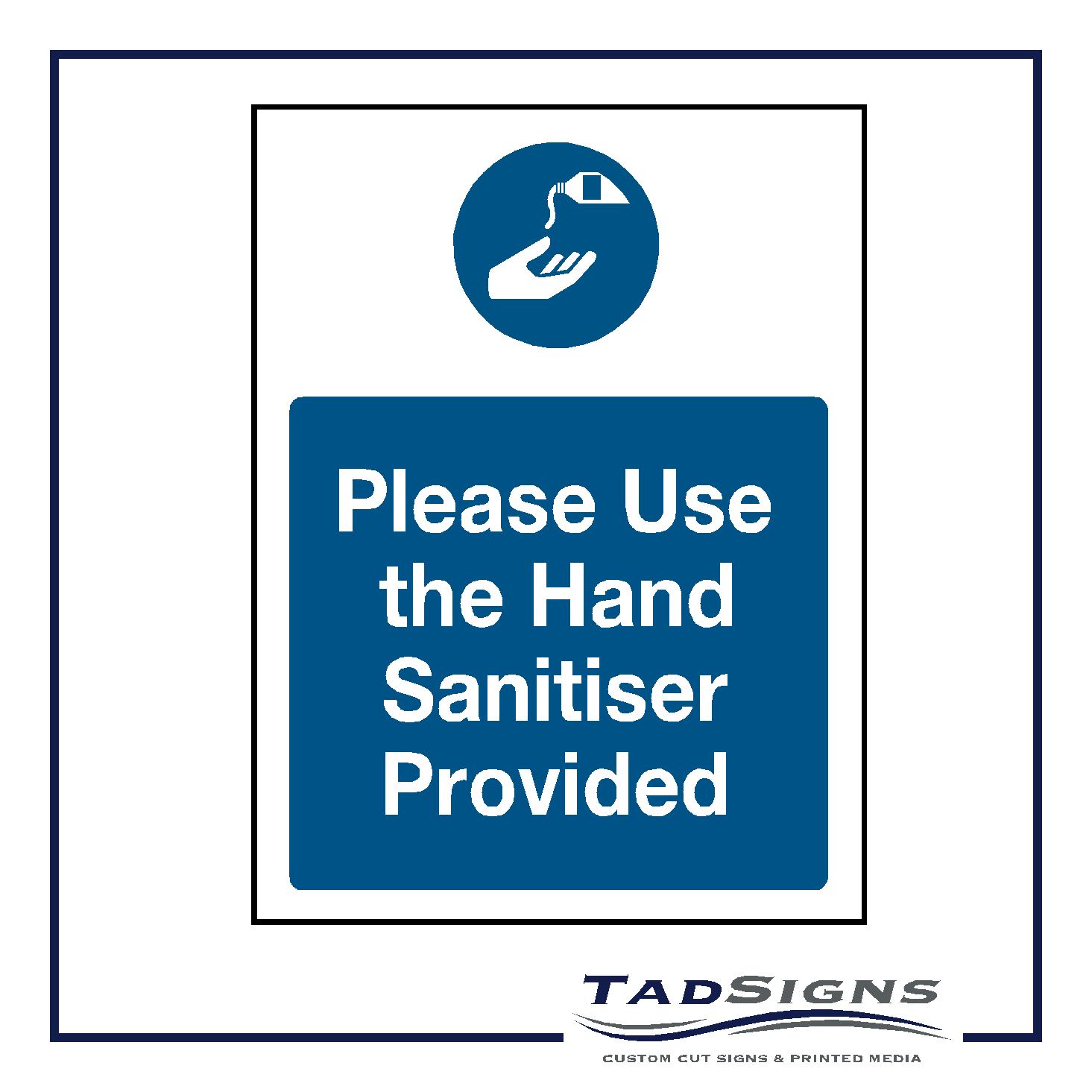 Please use hand sanitiser sign