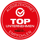 empfohlen und ausgezeichnet von FirmenABC als TOPUNTERNEHMEN