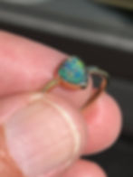 Opalring in Gold gefasst