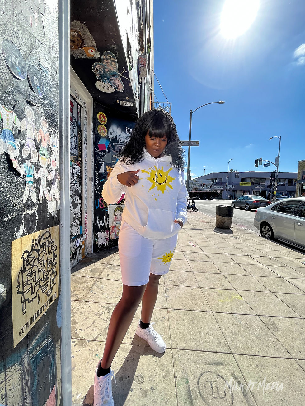 Thumbnail: Happy Drip Fleece Shorts