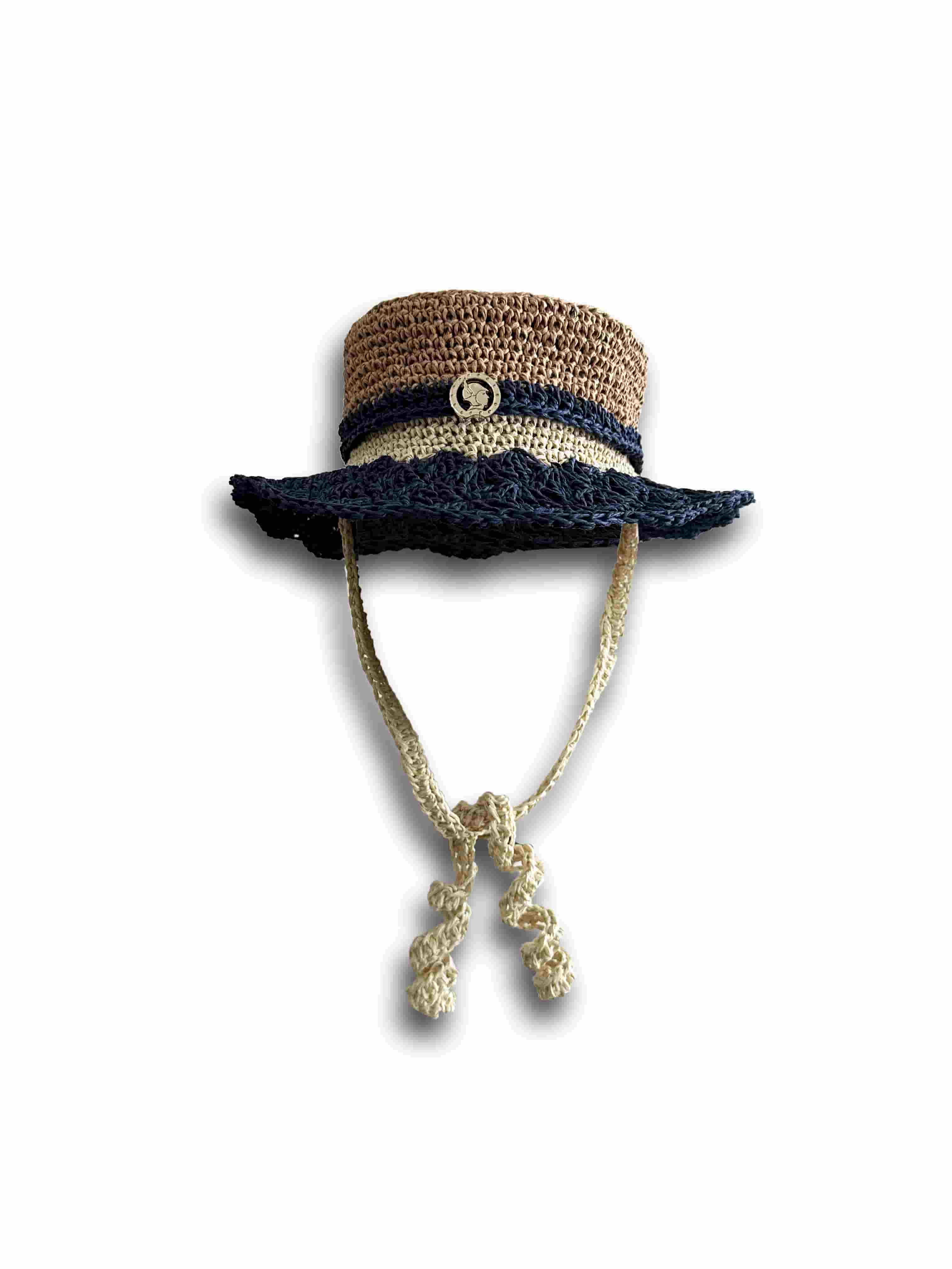 Hat &Tie Hasır şapka (Siyah)
