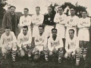 The U.S. national soccer team at the 1930 FIFA World Cup, public domain photo via Wikimedia Commons
