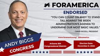ForAmerica Endorses Congressman Andy Biggs for Re-Election