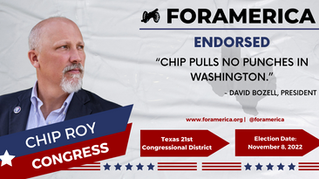 ForAmerica Endorses Congressman Chip Roy for Re-Election