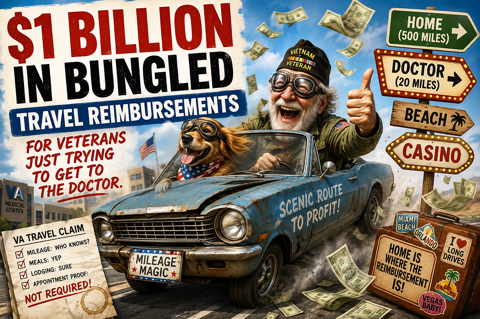 Let's Cut Some Spending: $1 Billion in VA Travel Payment Errors