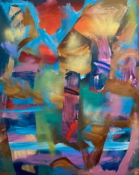 60"X48" acrylic paint and spray paint on wood panel
2022