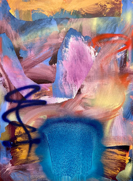 40"X30" acrylic paint and spray paint on wood panel
2022