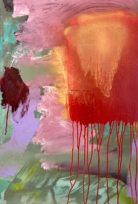36'X24" acrylic and spray paint on wood panel