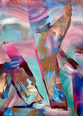 40"X30" acrylic paint and spray paint on wood panel
2022