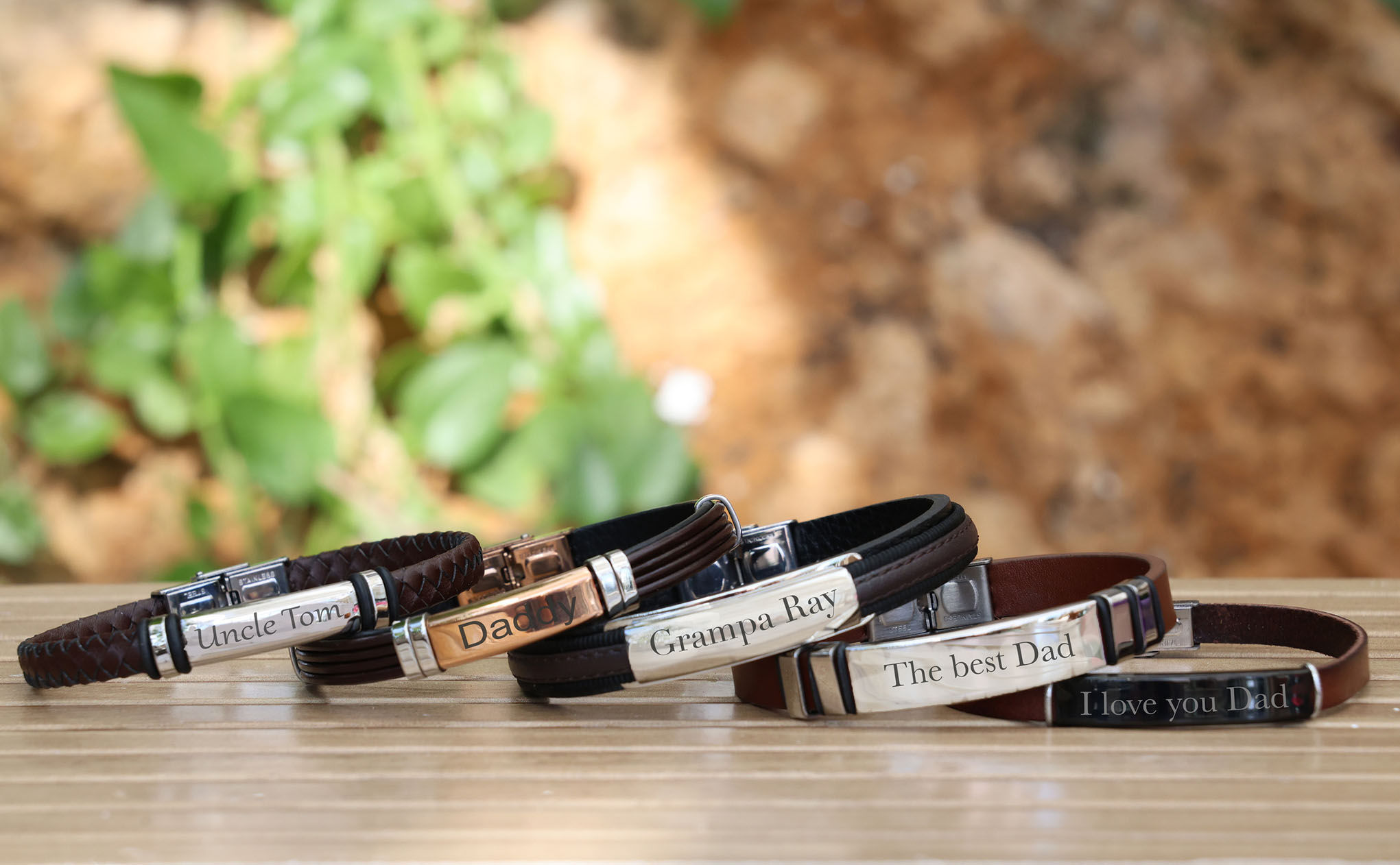Leather Stainless Steel Bracelets
