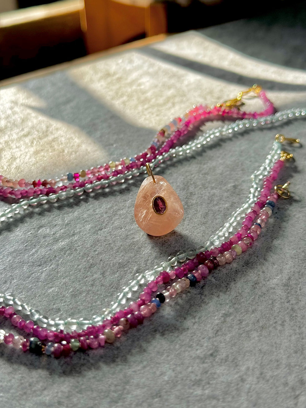 Thumbnail: Morganite pendant