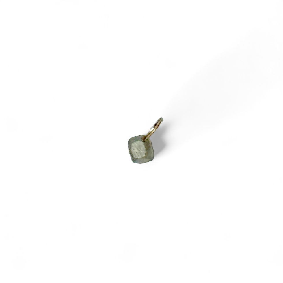 Miniature : Breloque diamant carré sel et poivre