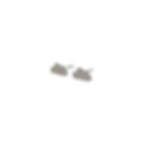 Tiny silver Cloud earrings