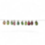 Tourmaline drop pendants