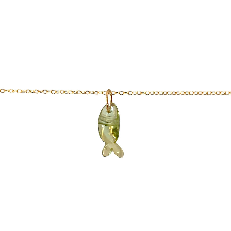 Thumbnail: Tiny Tourmaline fish charm