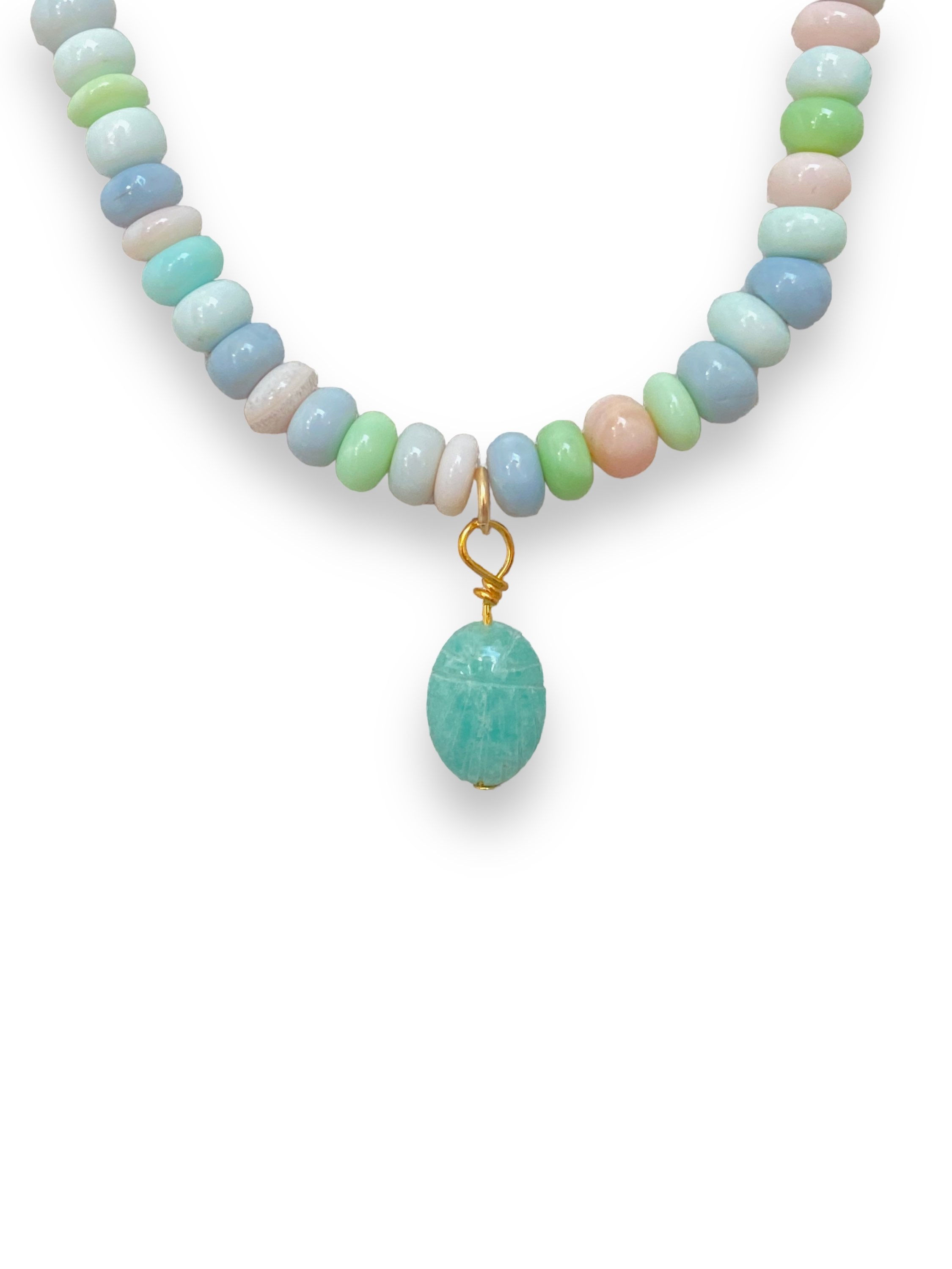 Collier Multo Opale Scarabée