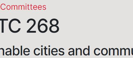 O BRASIL SEDIARÁ EM 2024 A ISO/TC 268 "SUSTAINABLE CITIES AND COMMUNITIES"