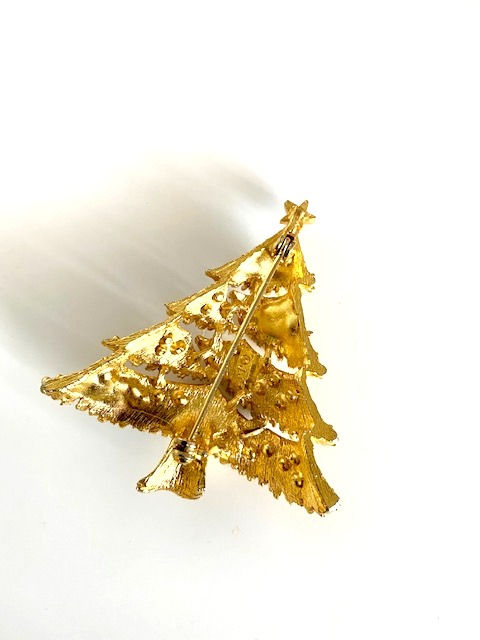 Thumbnail: Vintage 'JJ Jonette' Christmas Tree Brooch