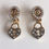 Thumbnail: Vintage Christian Lacroix Gold & Crystal locket drop earrings