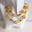 Thumbnail: Melina  Designs- Orange Yellow Glass Bead Necklace