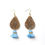 Thumbnail: Emeldo Bowie Earrings- Blue and Gold