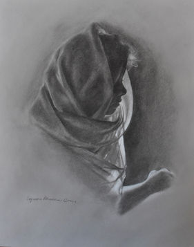 Portrait in charcoal
