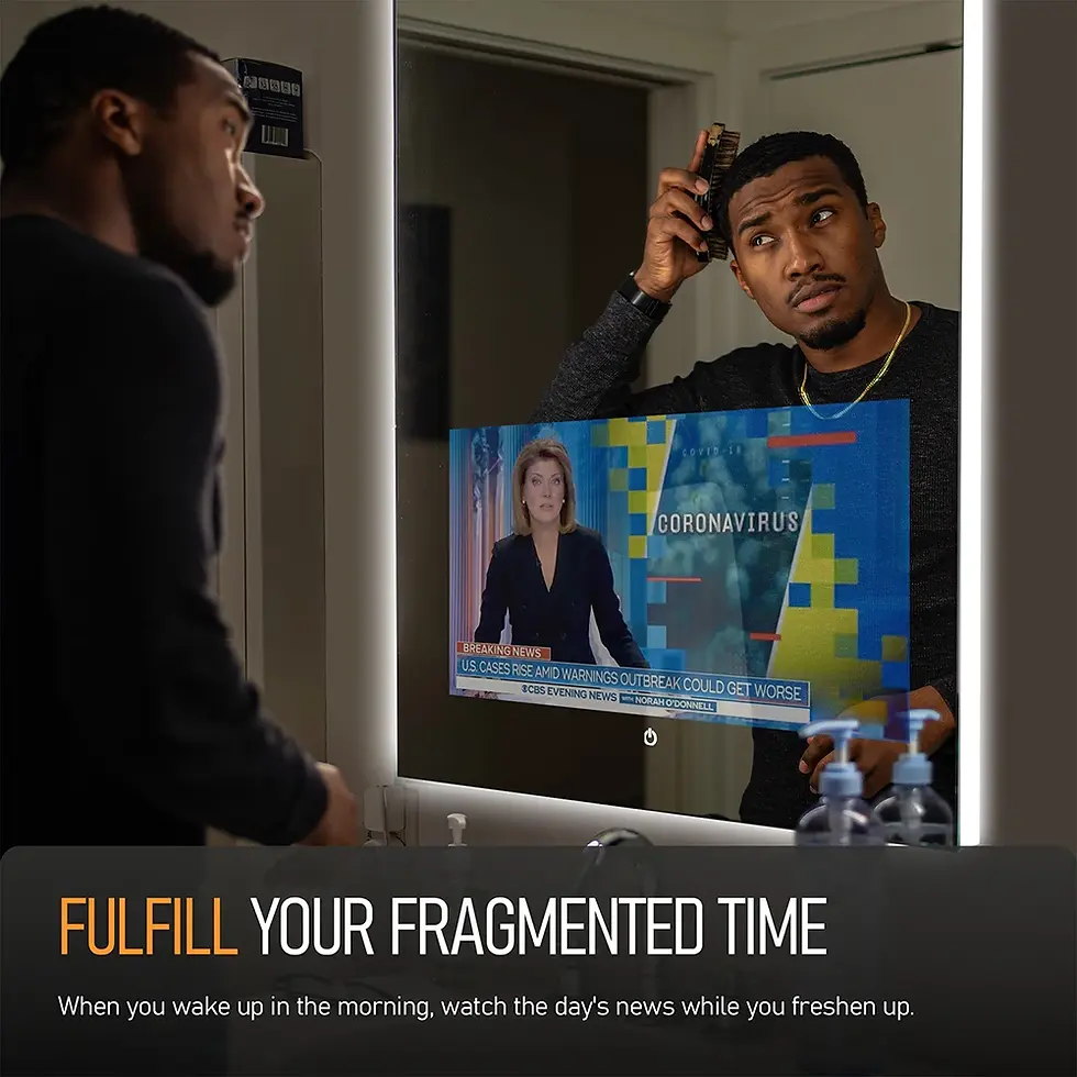 Thumbnail: Smart Lighted Mirror With Touch Screen TV