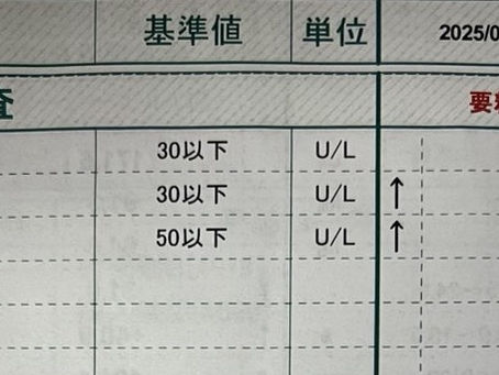 健康診断・血液検査　結果(2025年6月）