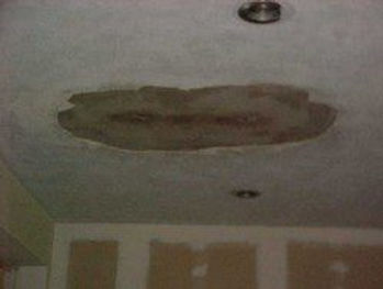 ACOUSTIC TREATMENT FELL FROM CEILING (WATER DAMAGE)