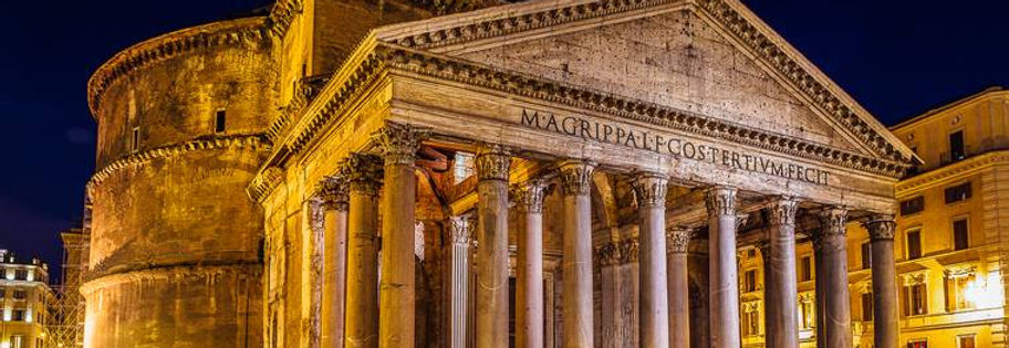 Panteon de roma por la noche