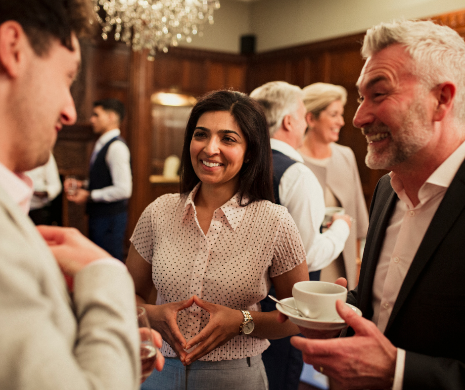 Networking at an event