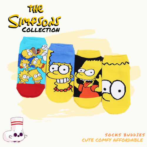 Simpson Funny Short Cute Ankle Cartoon Socks
