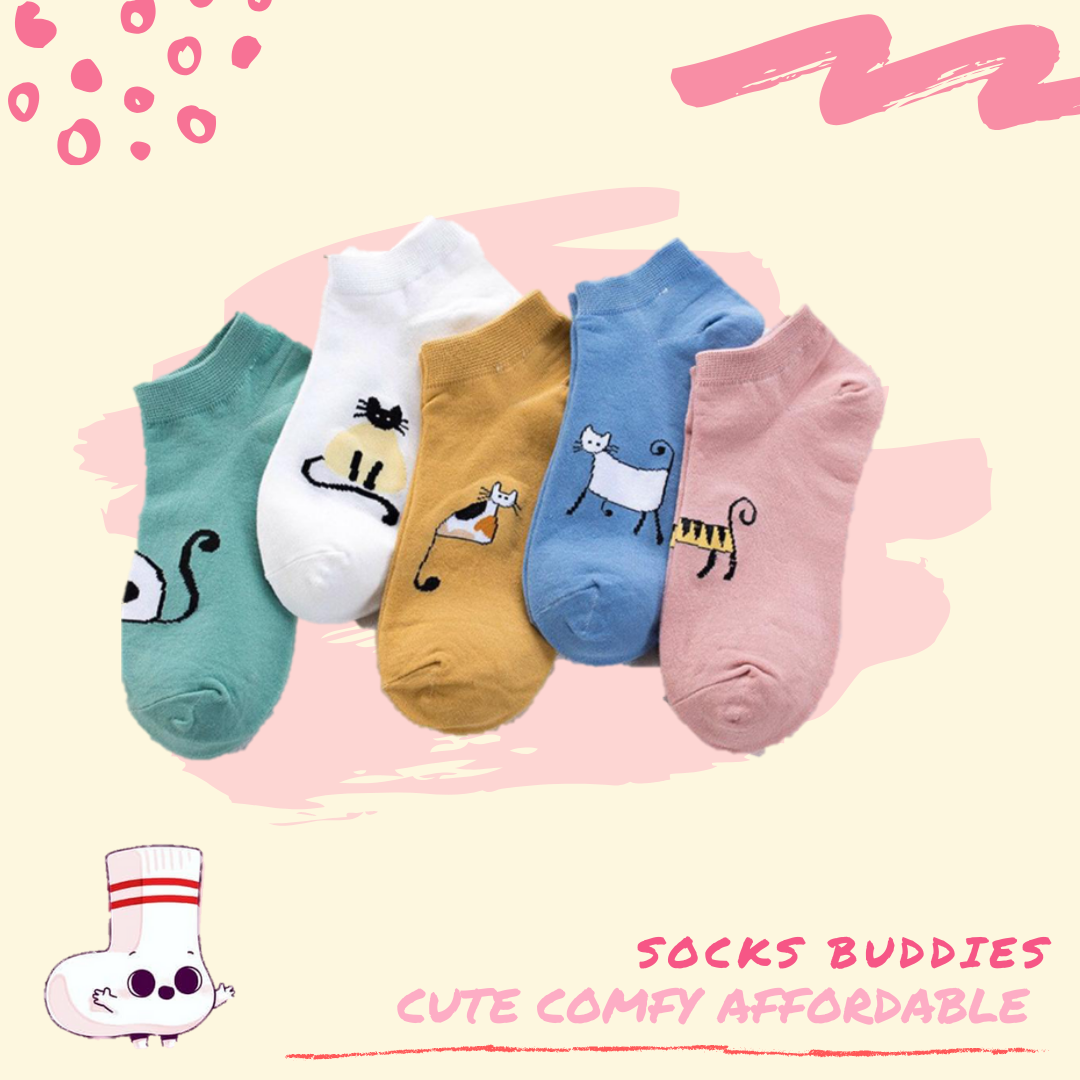 Lovely Cartoon Cotton Women Socks