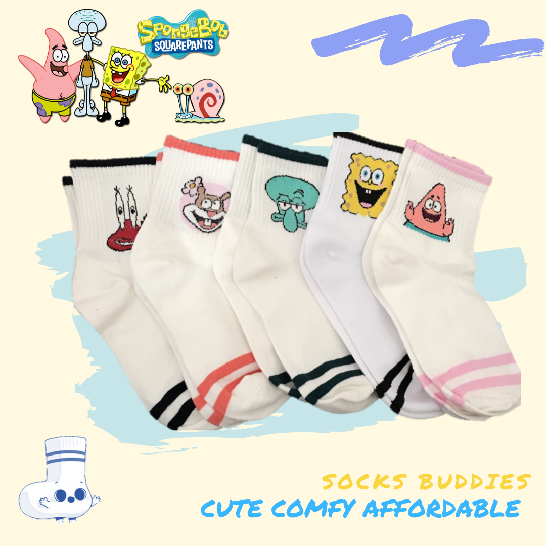 SpongeBob SquarePants Cotton White Socks