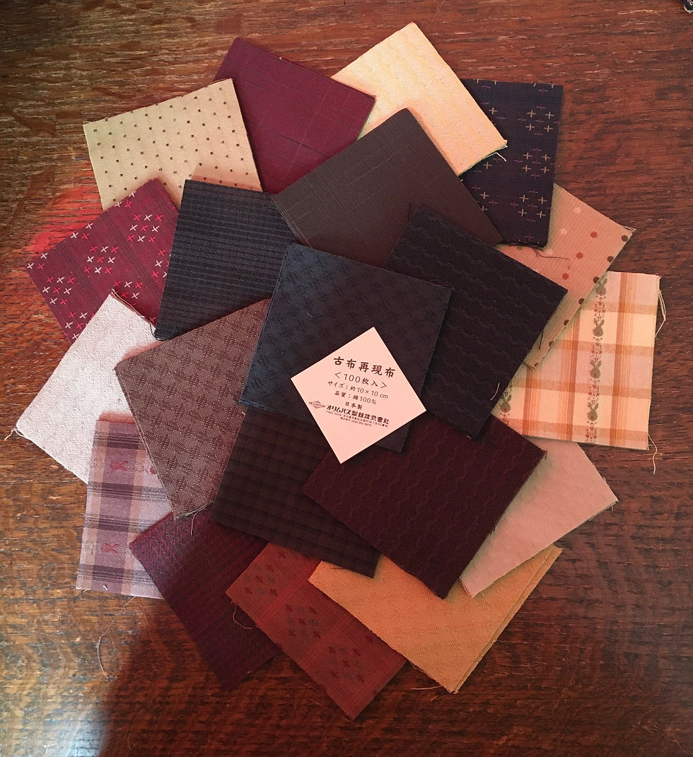 Thumbnail: 100 x 10cm potluck charm squares Olympus taupes