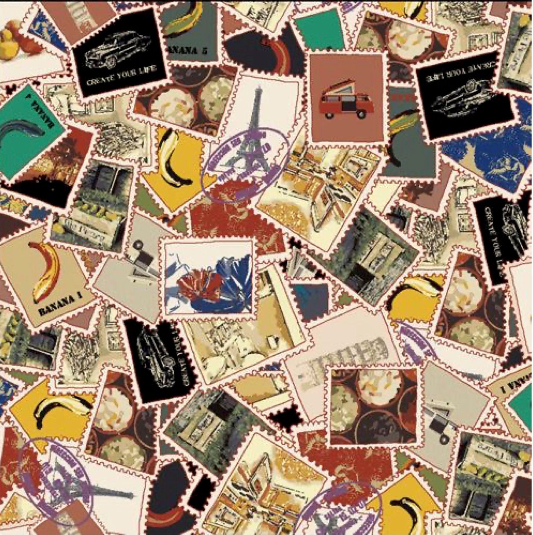 12015081 'Stamps' Dear Friends by Paintbrush Studio PBS, by 1/2m