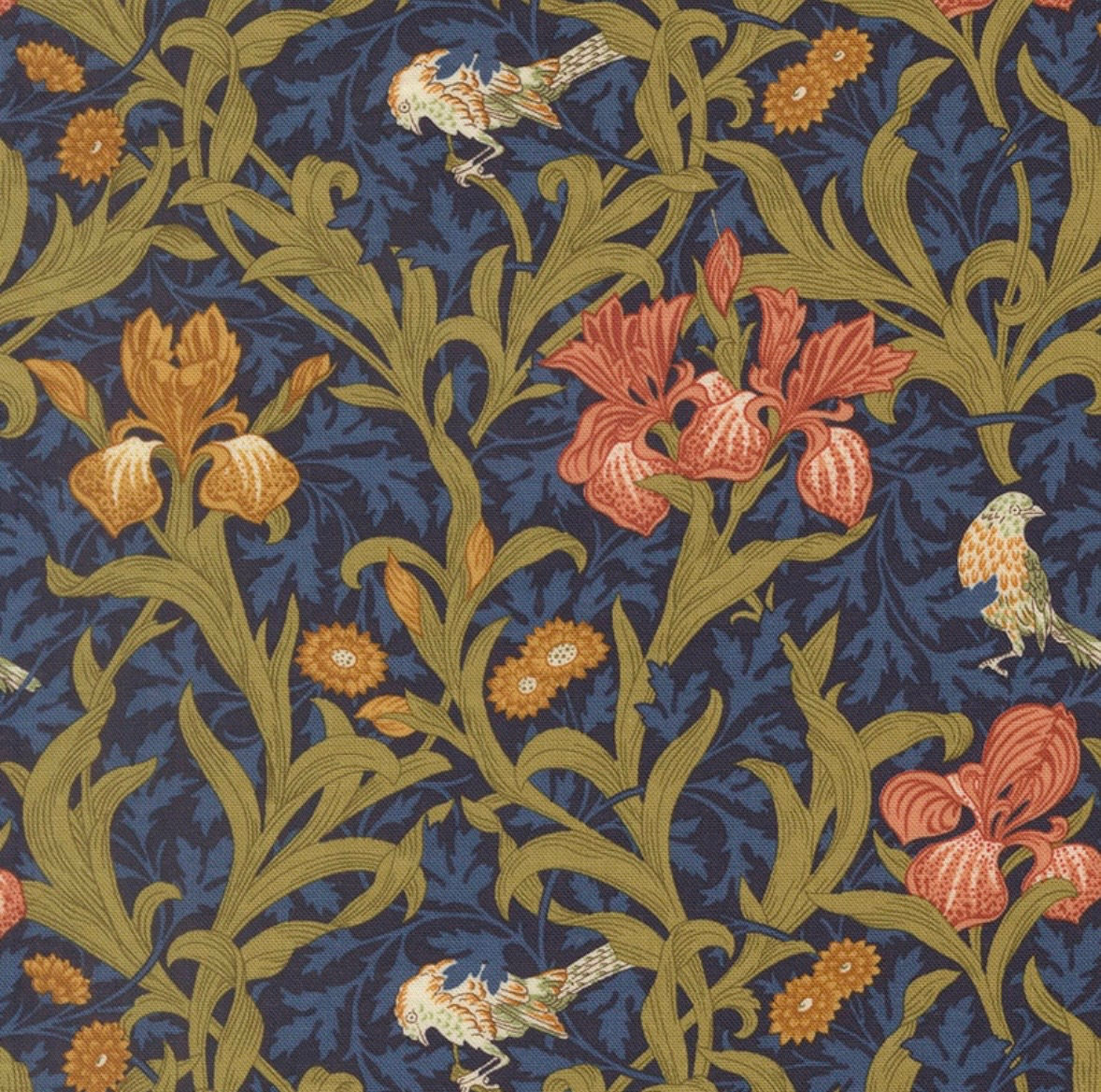 13380-14  'Iris' Morris Muse by Barbara Brackman, Moda, by 1/2m